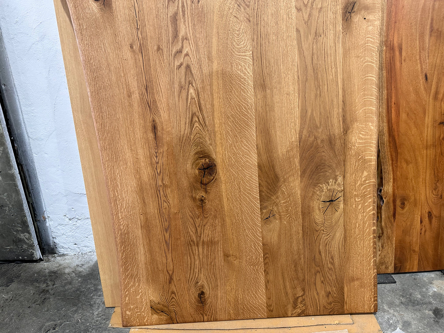 Tischplatte aus Eiche 4cm dicke | Savanna Lack | Vollmassiv 240x100