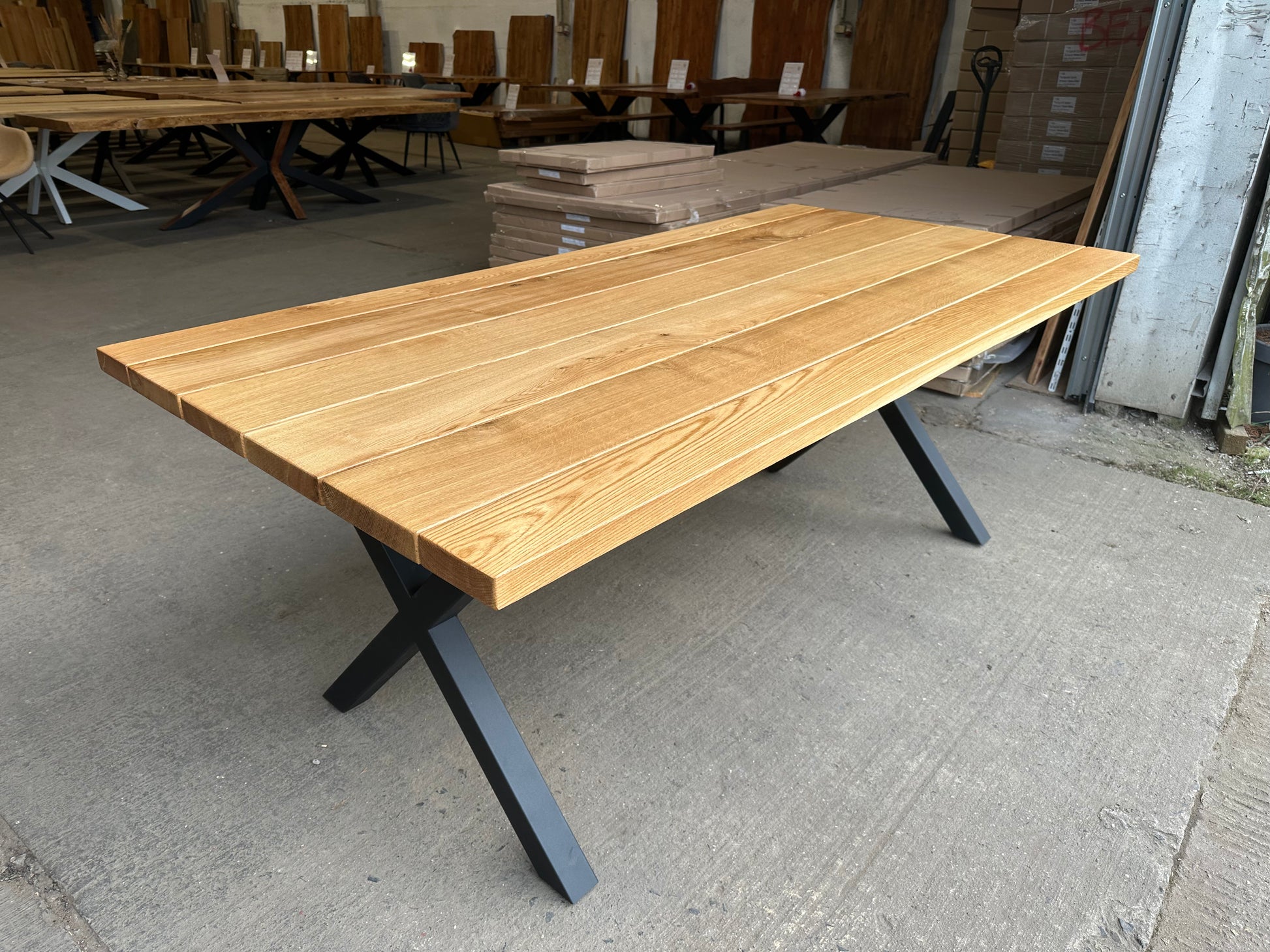 campingtisch holz Tisch Gartentisch Eiche Massiv Vollholz – Holztische24.com