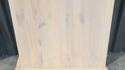 Schweizer Kante Tischplatte Weiß Lackiert – 280 × 110 × 4 cm Vollmasiv